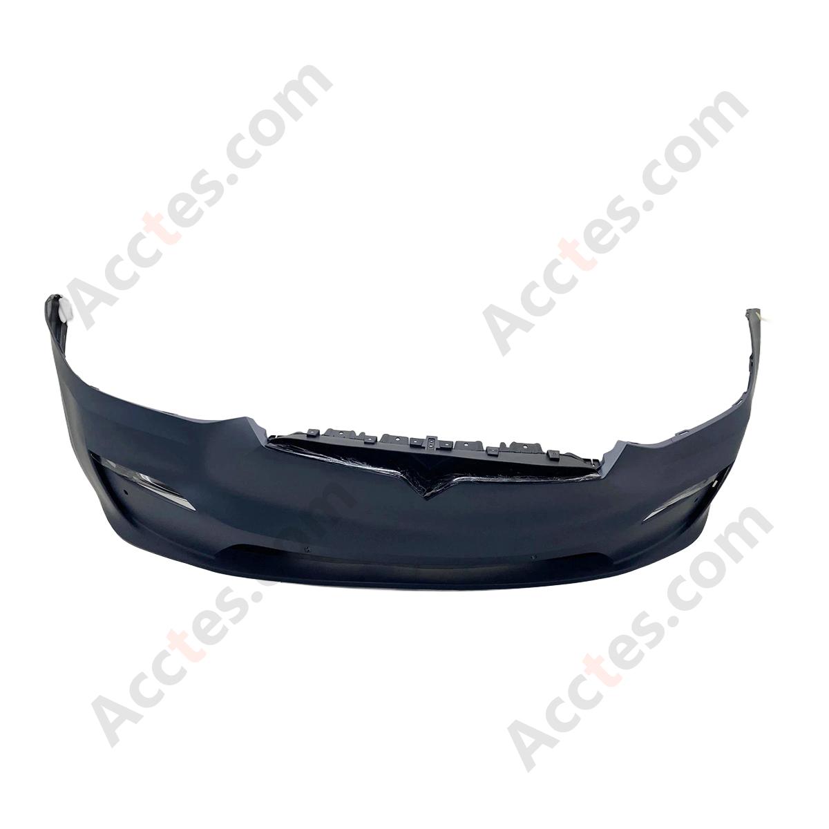 Tesla 2021-2023 Model X Front Bumper Cover w/ Foglight Primed Assembly 1588184-S0-A