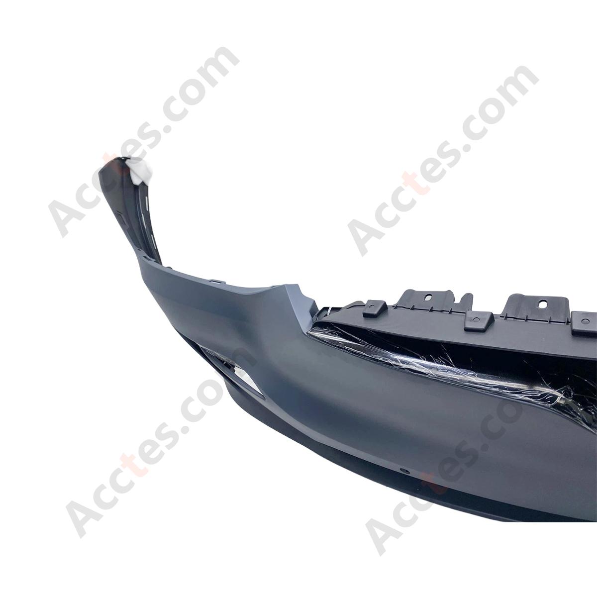 Tesla 2021-2023 Model X Front Bumper Cover w/ Foglight Primed Assembly 1588184-S0-A