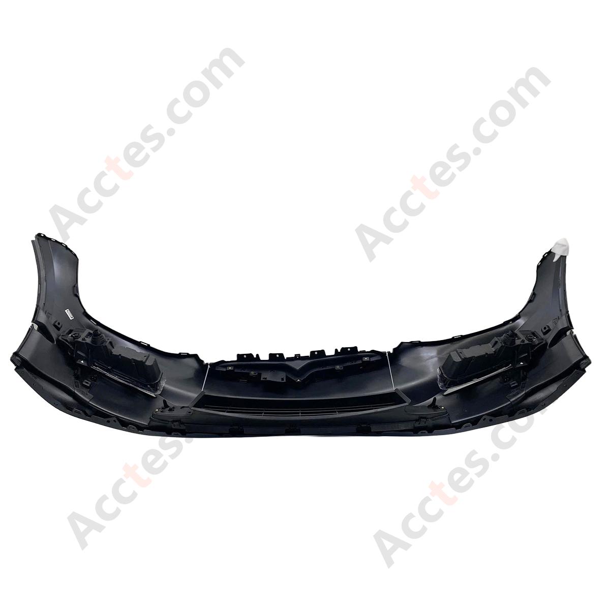 Tesla 2021-2023 Model X Front Bumper Cover w/ Foglight Primed Assembly 1588184-S0-A