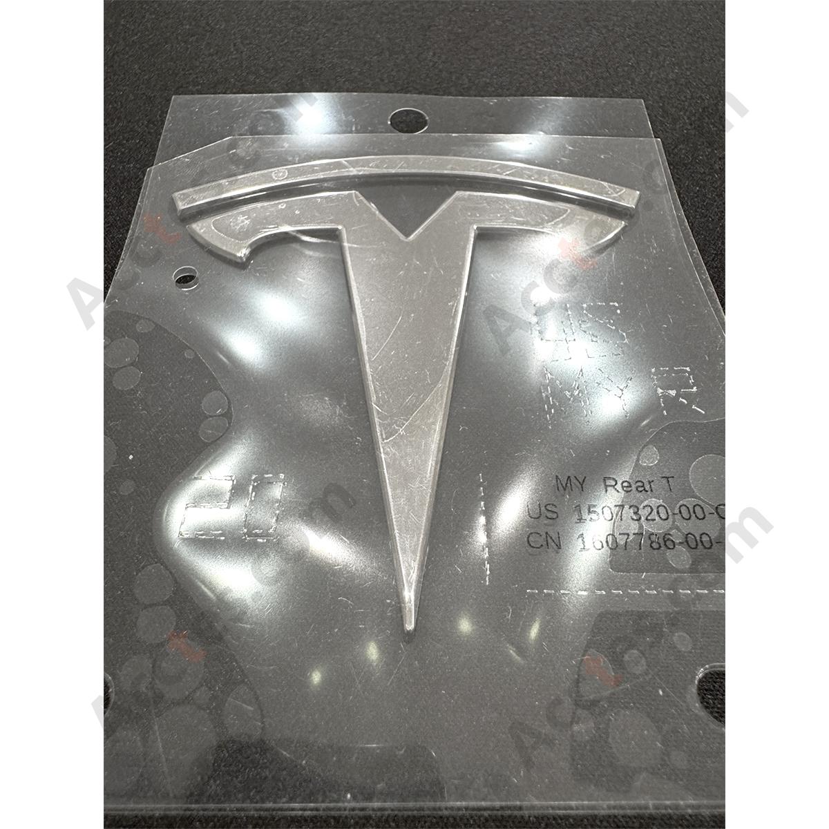 New OEM Tesla 2017-2022 Model 3&Y Rear T-Badge Emblem 1607786-00-A
