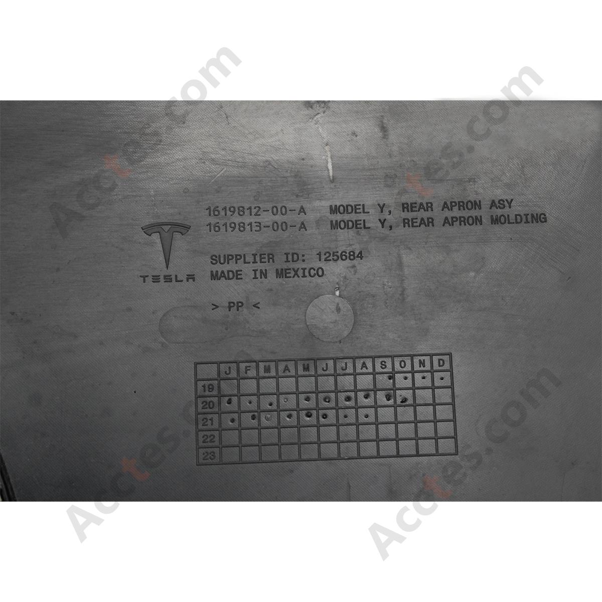 OEM Water Drainage Baffle Deflector Panel 1619812-00-A For 2023-2024 New Facelift Tesla Model Y Water Separation Splash Shield