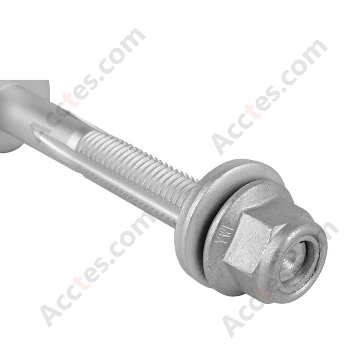 OEM Silver Front Control Arm Cam Bolt Nut With Washer OE 2007106 For Tesla Model S Model X