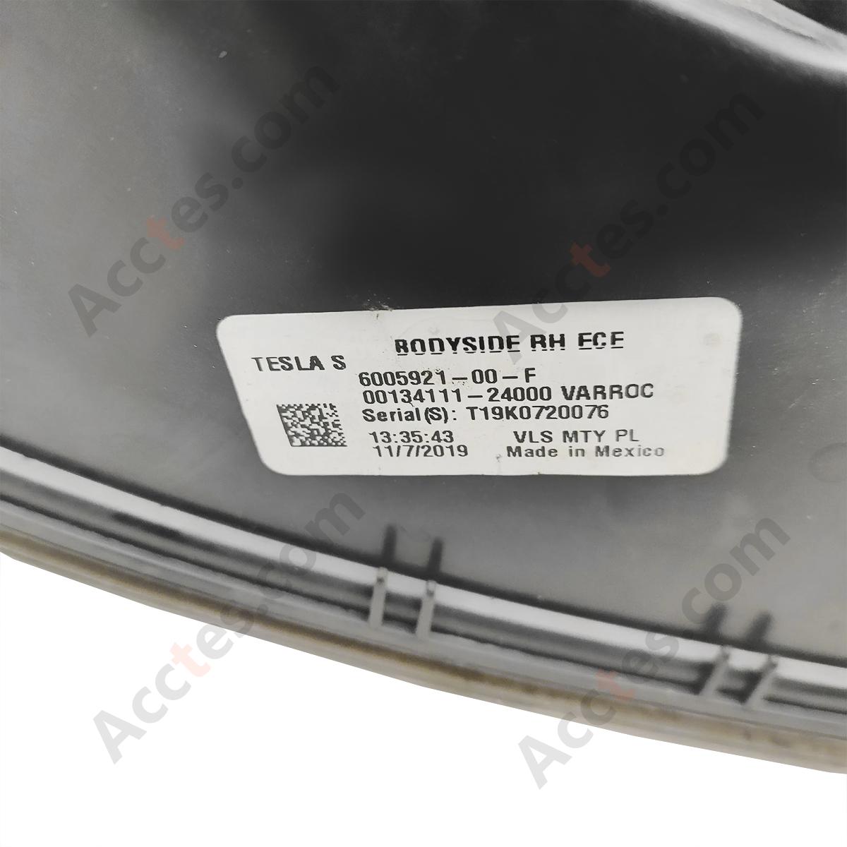 Tesla Model S 2016-2020 Tail Light Outer Right Without Wire 6005921-00-F