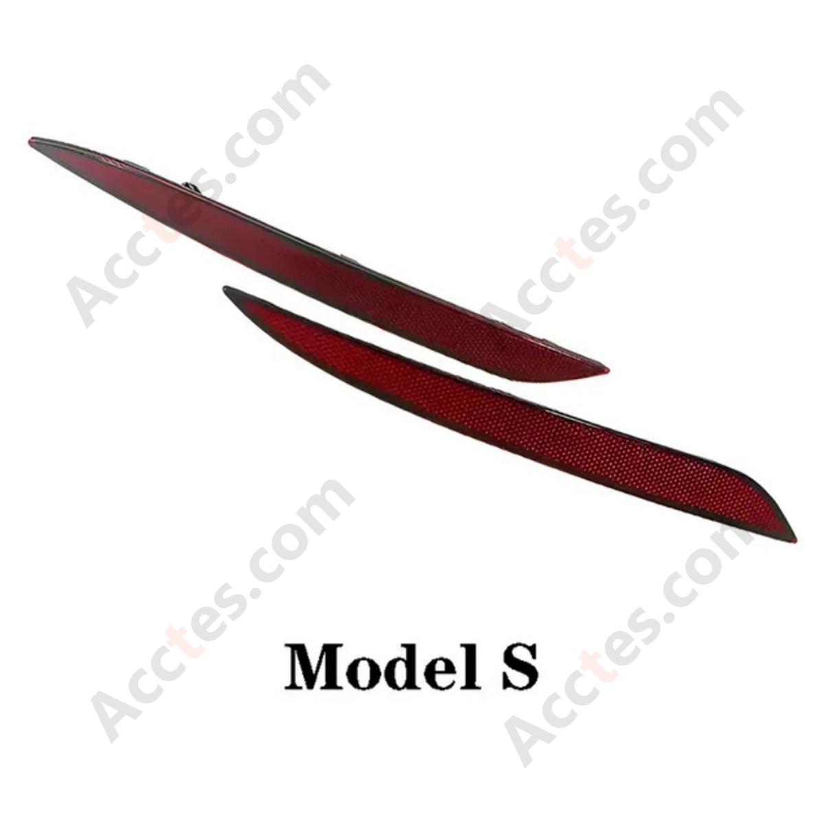 Rear Bumper Light Left Reflector Pair For Tesla Model S 2016-2021 6007705-00-D