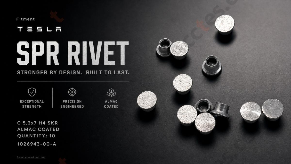 For Tesla SPR Rivet 1026943-00-A SelfPiercing Rivet Body Assembly Rivet