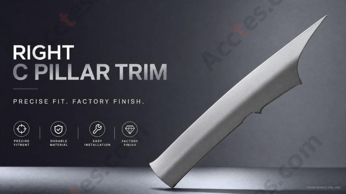 For Tesla Model 3 RIGHT C PILLAR TRIM COVER 1086269-01-K Interior Trim Panel