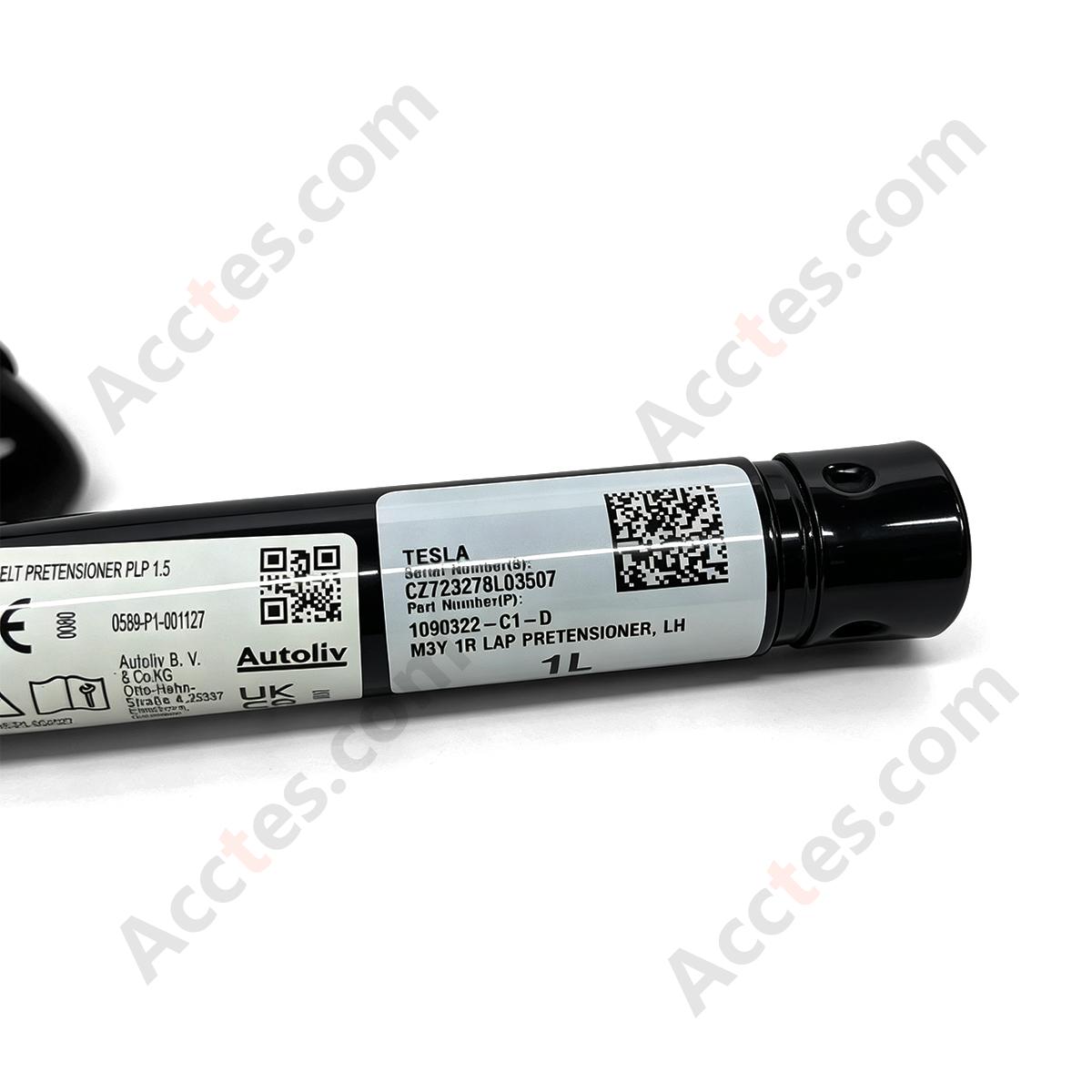 Fits for Tesla Model Y Front Left Seat Belt Pretensioner Assembly Reference 1090322C1D