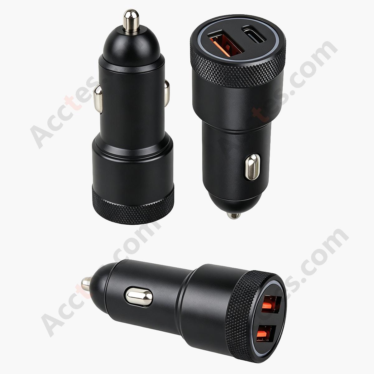 Car Cigarette Lighter Dual USB Port Charger Adapter