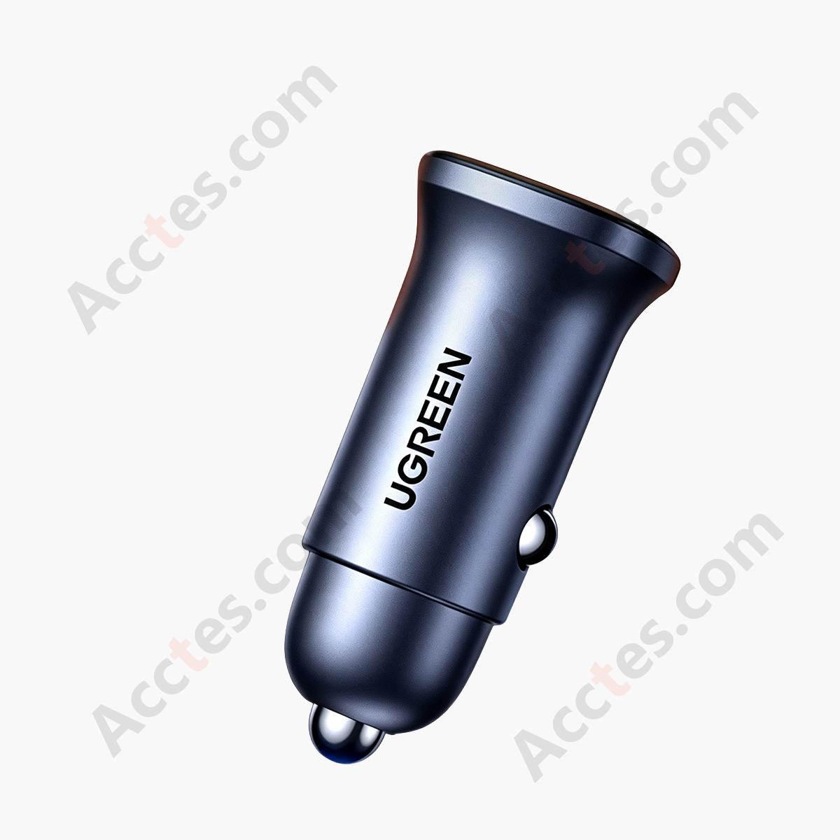 30W Dual Port Car Fast Charger USB & Type-C Output
