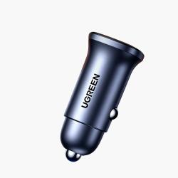 30W Dual Port Car Fast Charger USB & Type-C Output