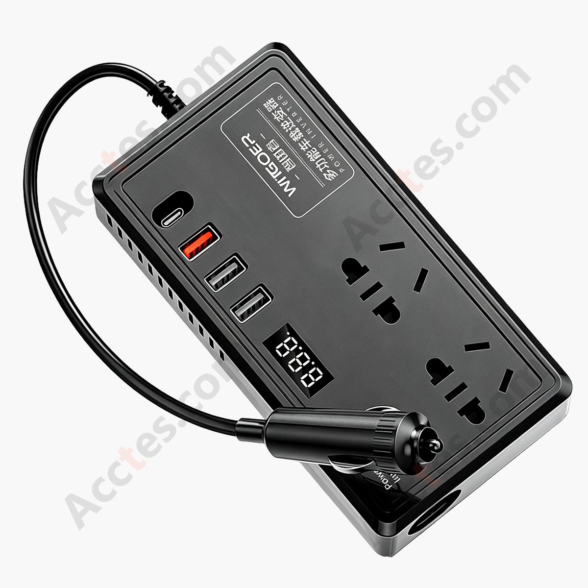 Car Power Inverter DC12/24V to AC220V Lighter Socket Powered