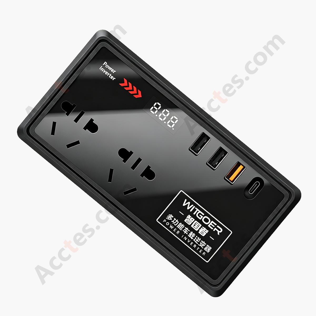 Car Power Inverter DC12/24V to AC220V Lighter Socket Powered