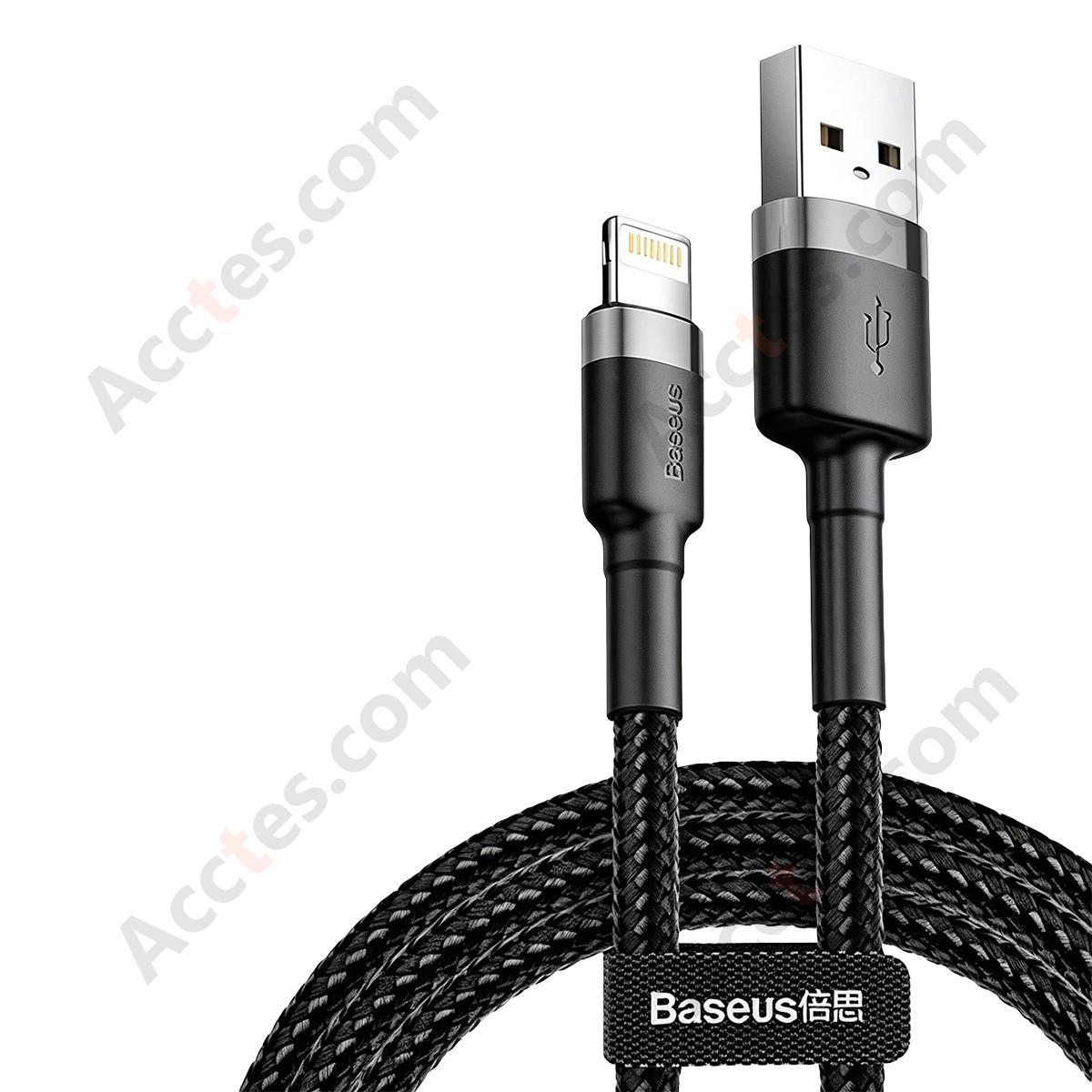 2M Dark Gray Braided Type-C to iOS Charging Cable