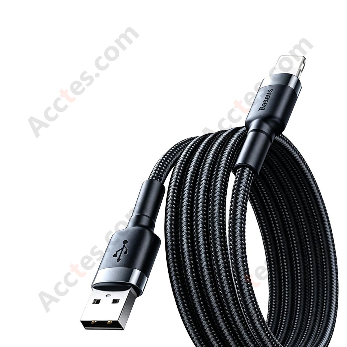 2M Dark Gray Braided Type-C to iOS Charging Cable