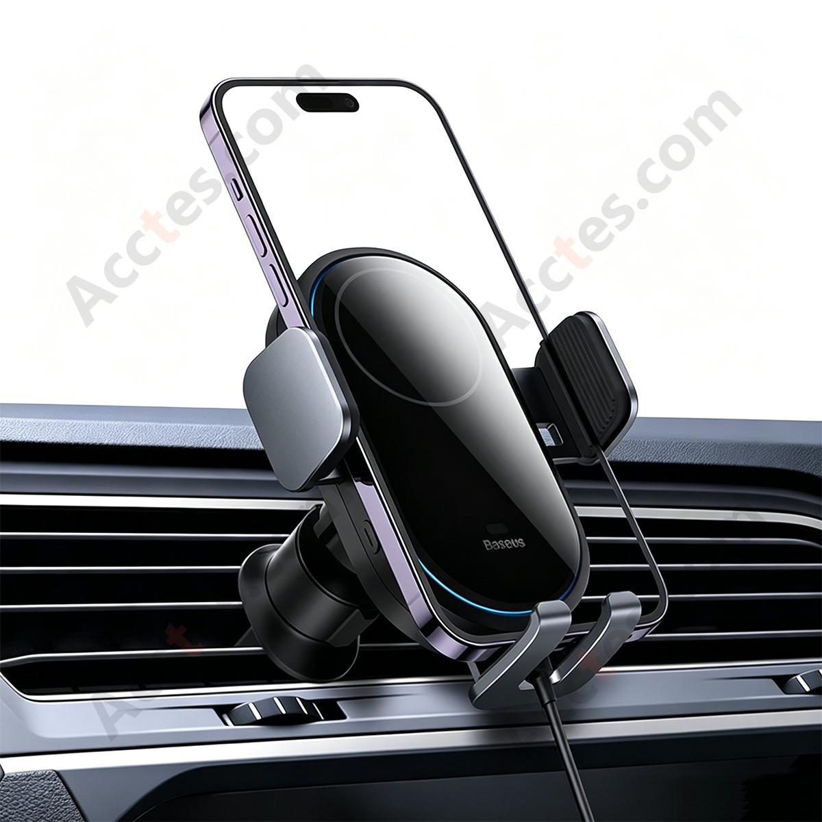 Hook Type Air Vent Wireless Charging Car Phone Mount