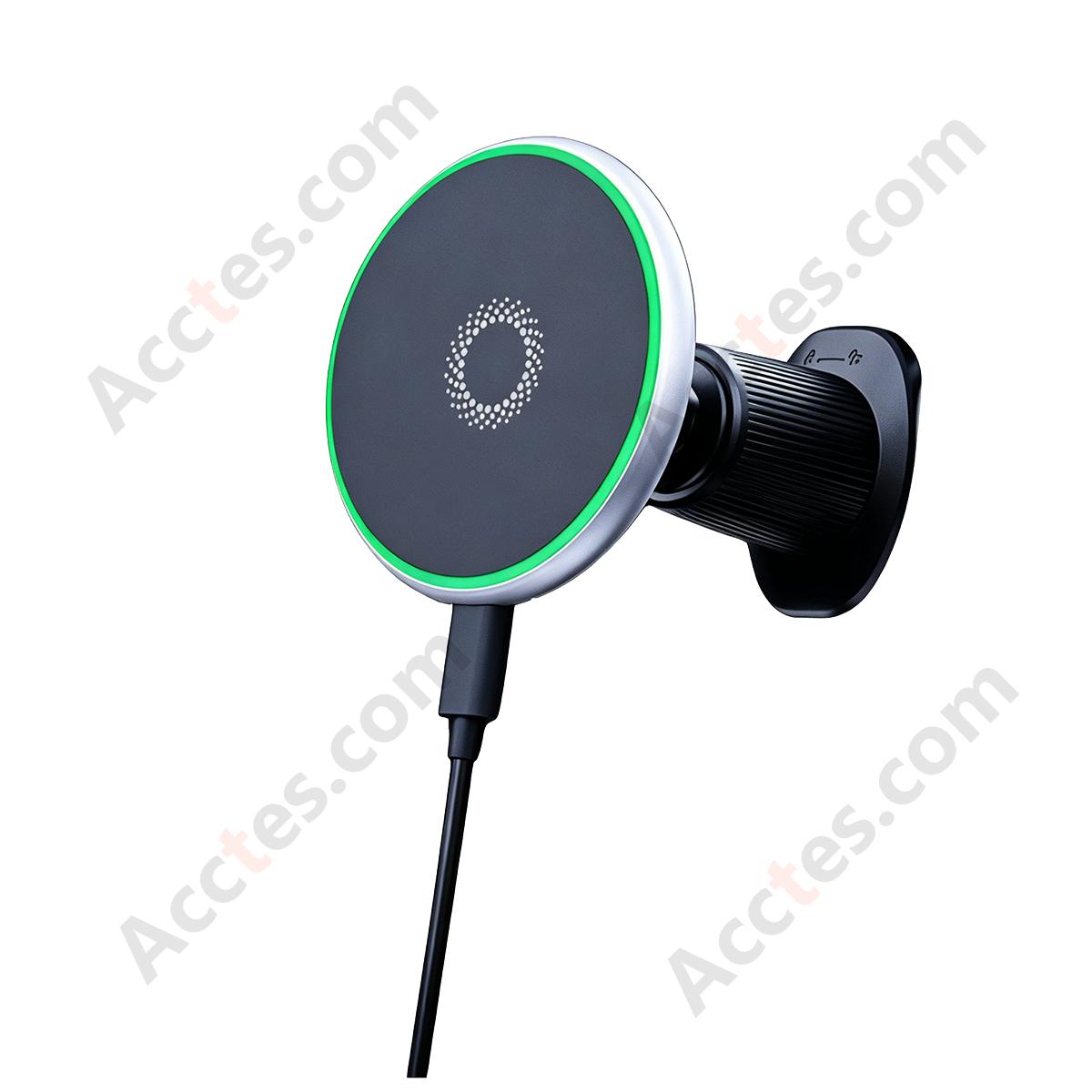 Air Vent Back Clip Magnetic Wireless Charging Car Phone Mount