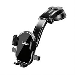 Round Mirror Surface Suction Cup Car Phone Mount