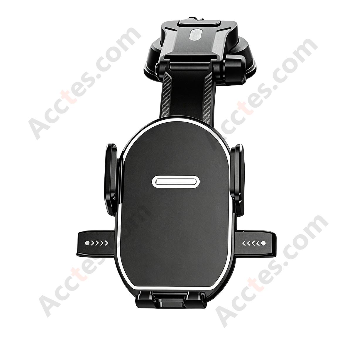 Round Mirror Surface Suction Cup Car Phone Mount
