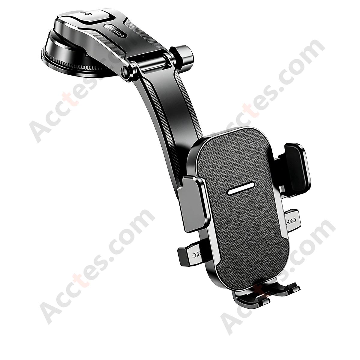 Square Mirror Surface Suction Cup Car Phone Mount