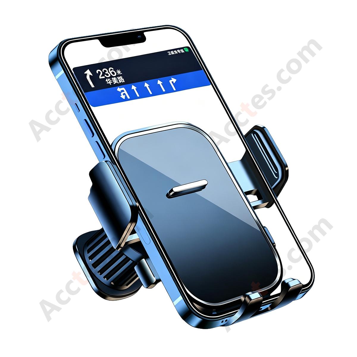 Air Vent Hook Square Mirror Surface Car Phone Mount