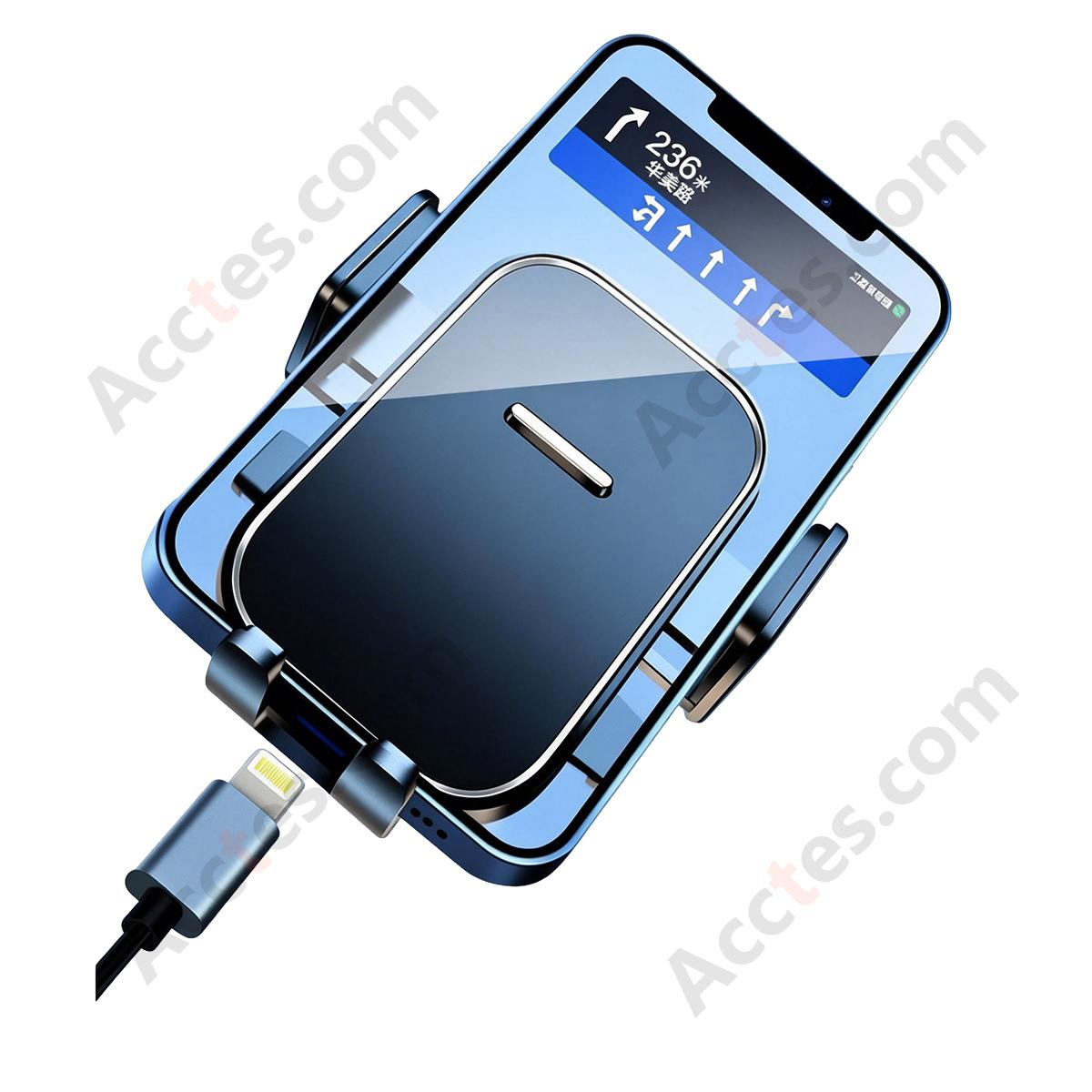 Air Vent Hook Square Mirror Surface Car Phone Mount