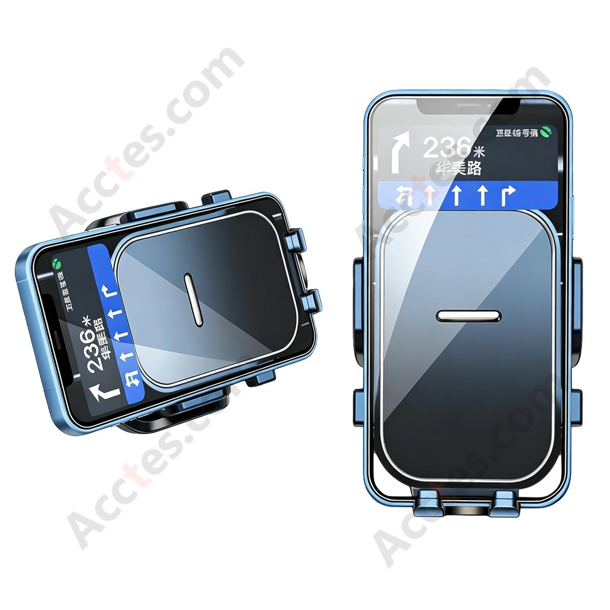 Air Vent Hook Square Mirror Surface Car Phone Mount