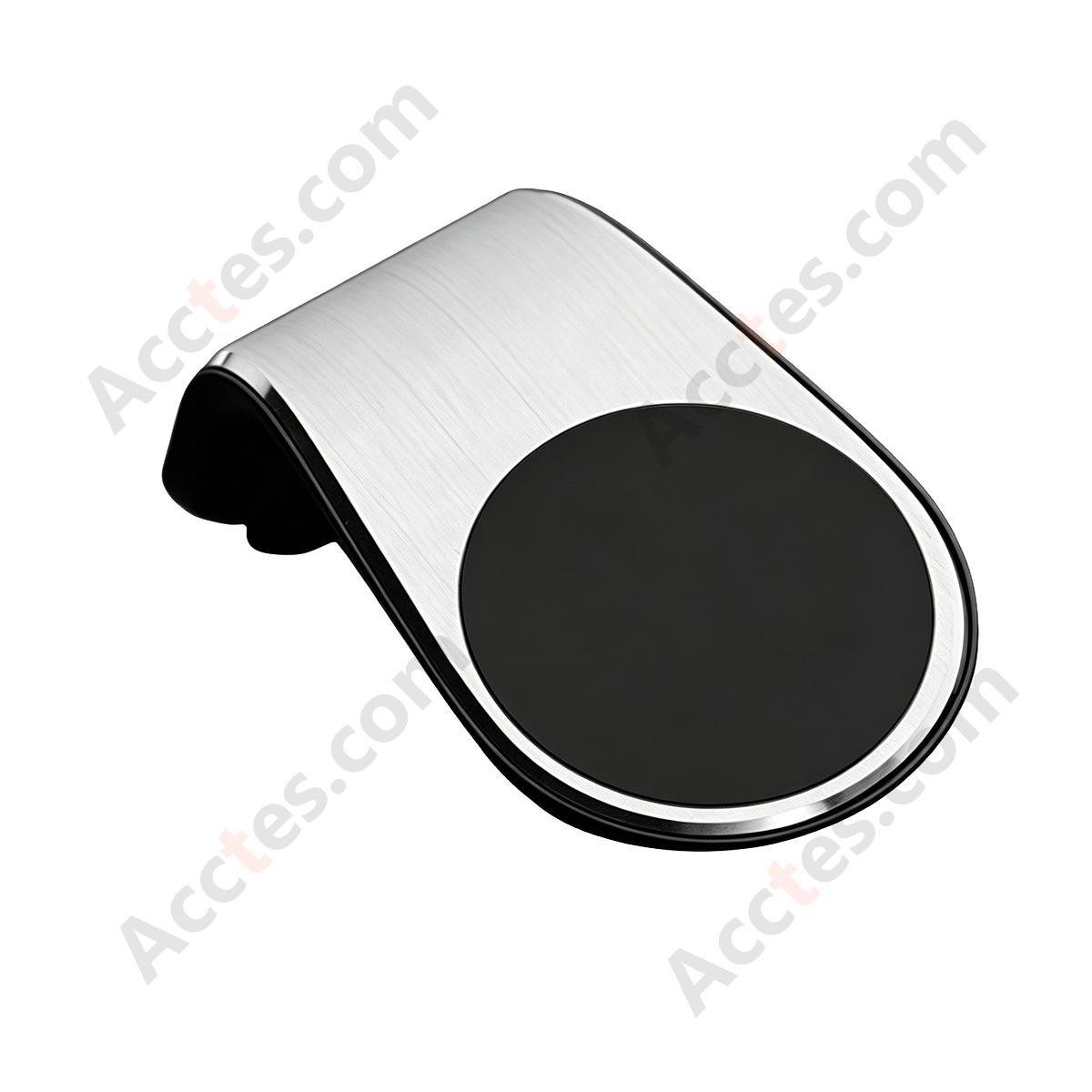 Silver Magnetic Air Vent Back Clip Car Phone Mount
