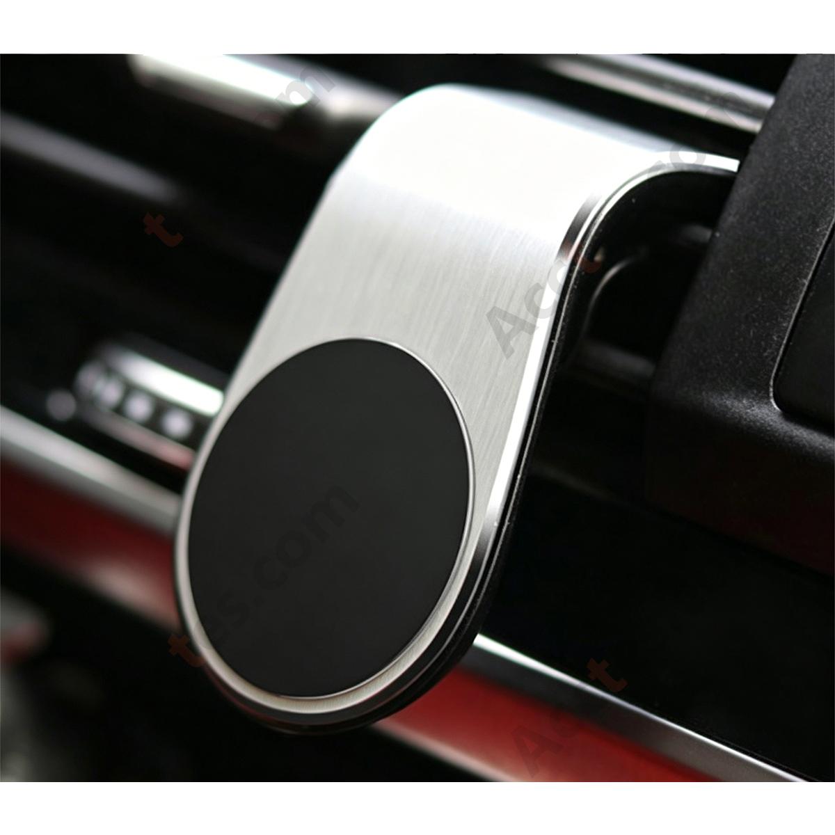 Silver Magnetic Air Vent Back Clip Car Phone Mount