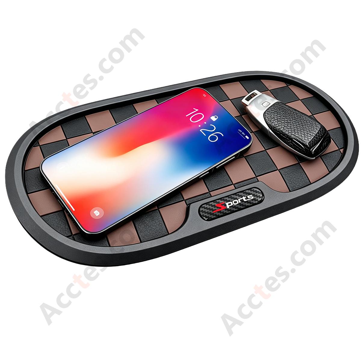 Black Brown Multi-Function Car Anti-Slip Storage Pad