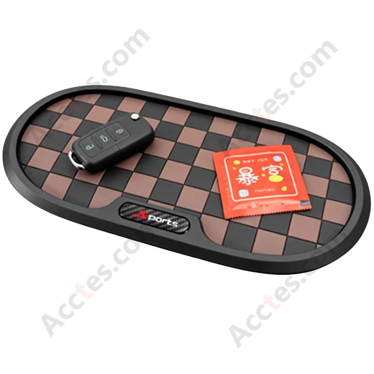Black Brown Multi-Function Car Anti-Slip Storage Pad