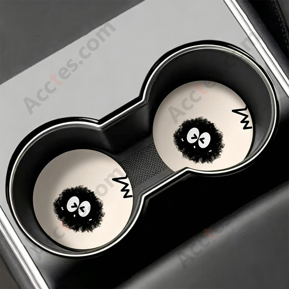 7cm A+B Universal Car Cup Coaster Anti-Slip Pad