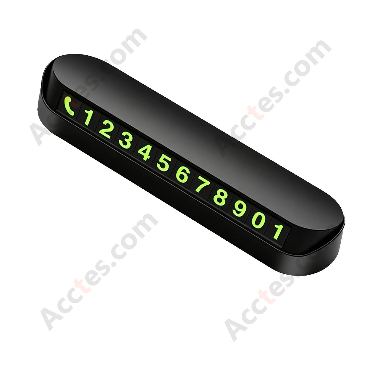 Luminous Car Temporary Parking Number Plate Ornament
