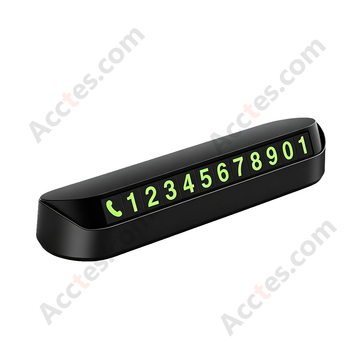 Luminous Car Temporary Parking Number Plate Ornament