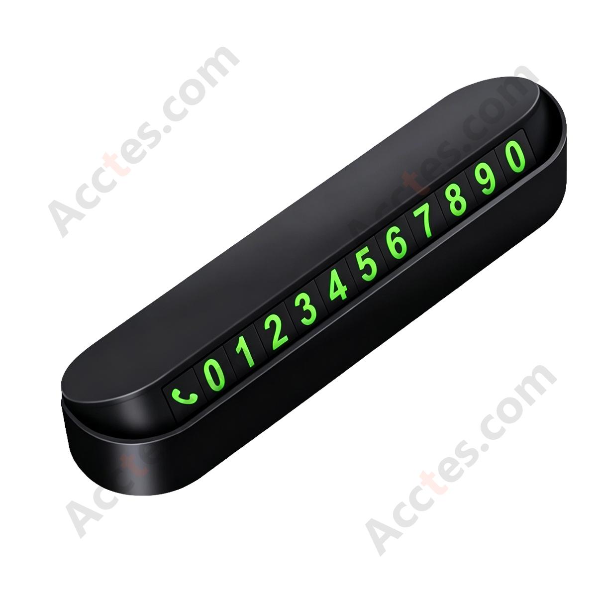 Luminous Car Temporary Parking Number Plate Ornament