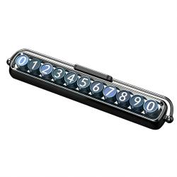 Midnight Blue Glow-in-Dark Car Parking Number Plate Ornament