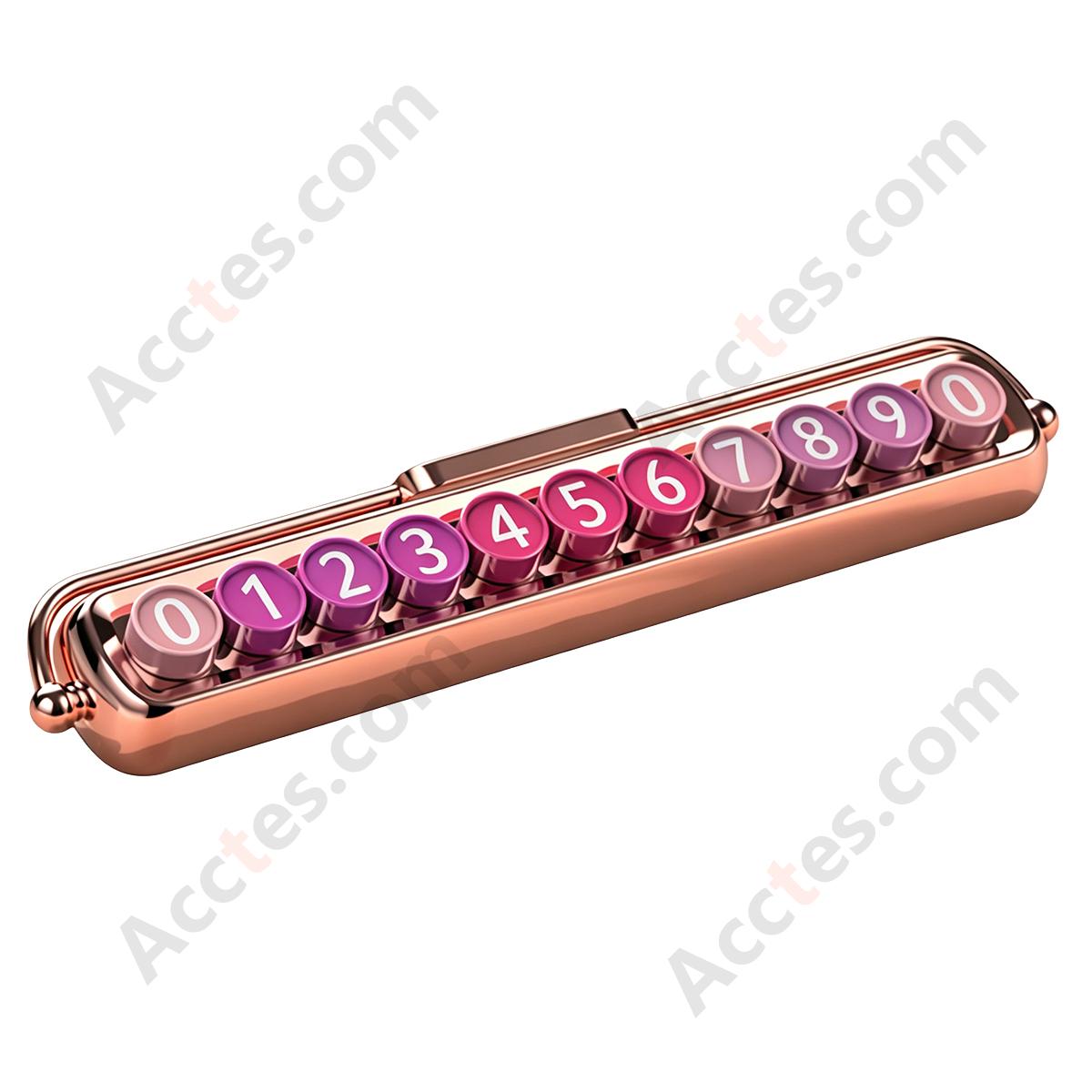 Sakura Pink Blue Glow-in-Dark Car Parking Number Plate Ornament