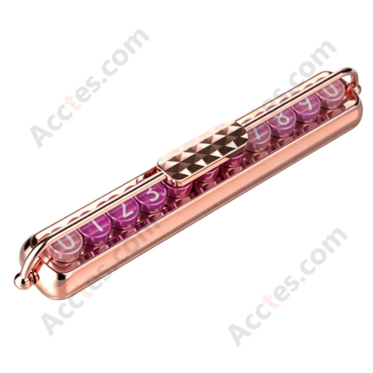 Sakura Pink Blue Glow-in-Dark Car Parking Number Plate Ornament