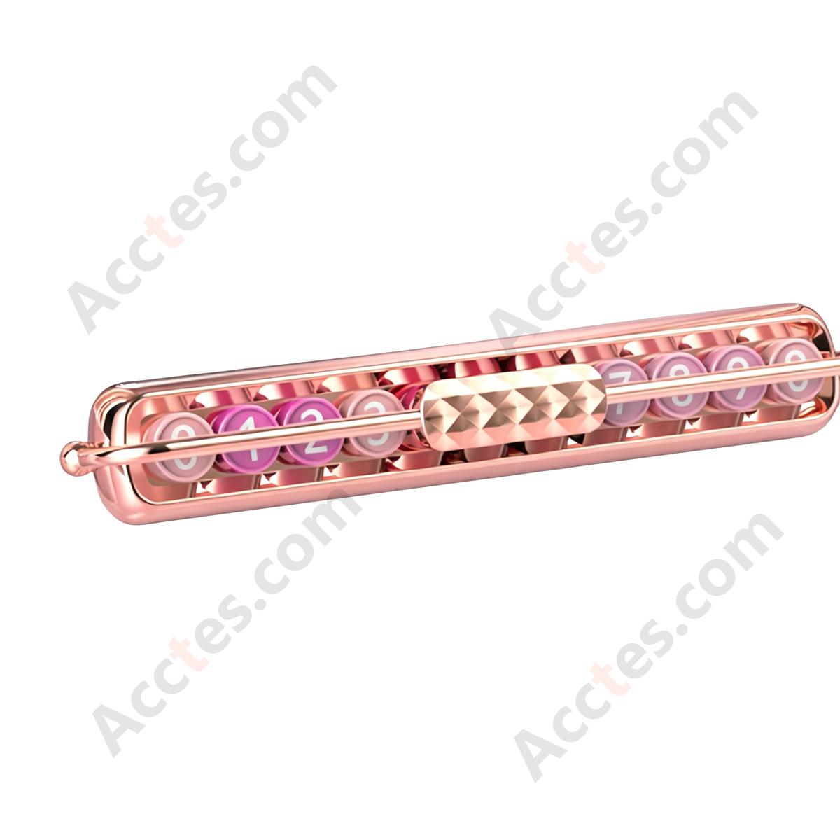 Sakura Pink Blue Glow-in-Dark Car Parking Number Plate Ornament