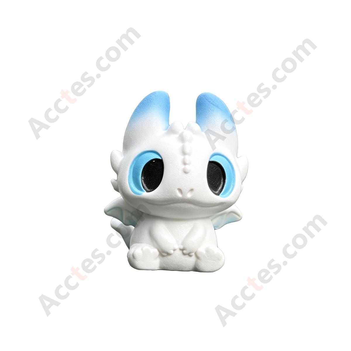 Light Tone Cartoon Dragon Car Dashboard Figurine with Adhesive Tape