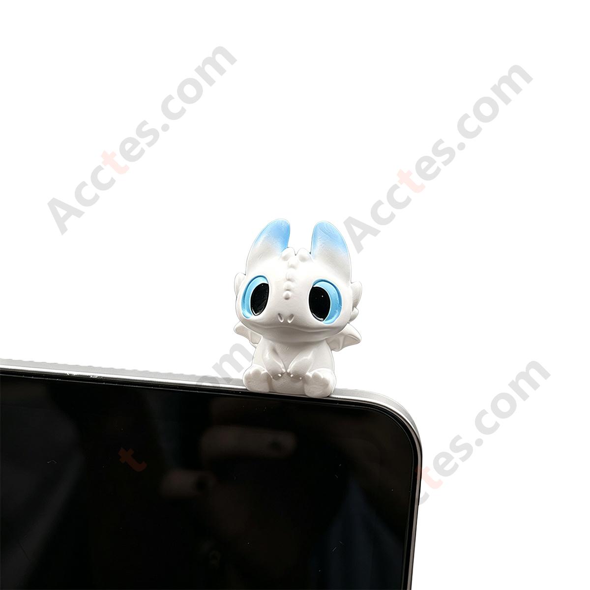 Light Tone Cartoon Dragon Car Dashboard Figurine with Adhesive Tape