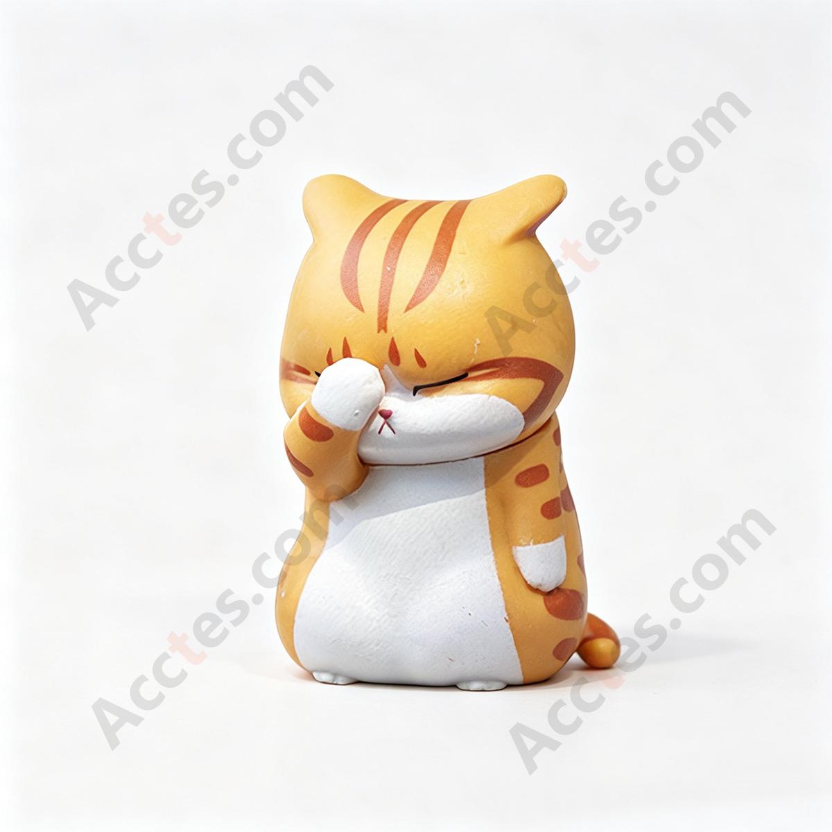 Single Cartoon Cat Car Dashboard Figurine (Without Adhesive Tape)