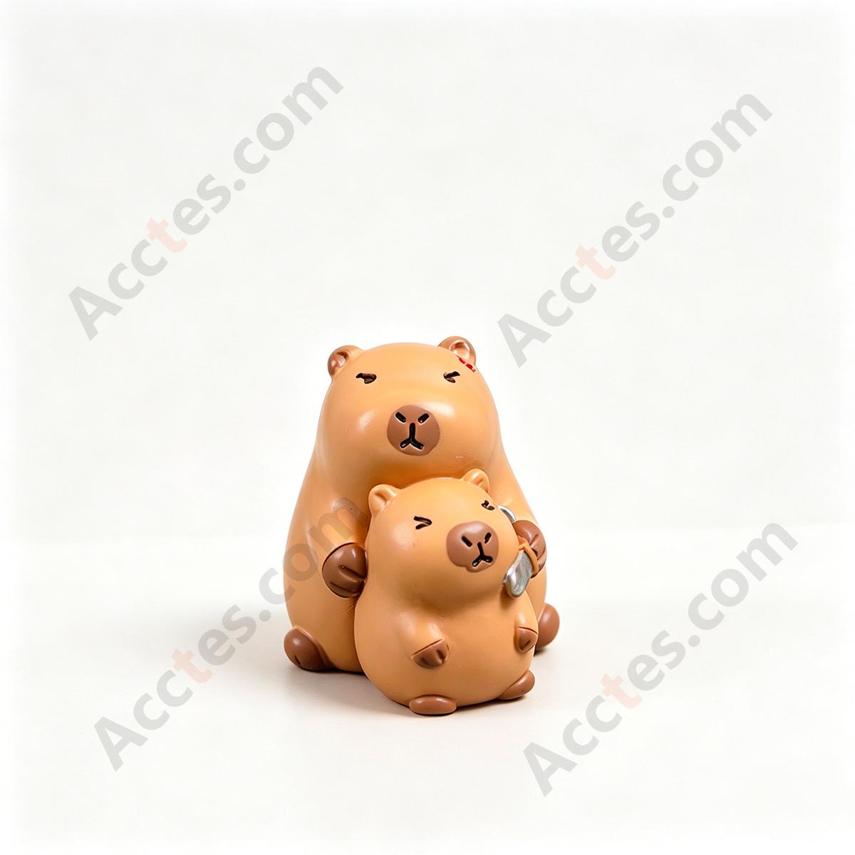 Cartoon Capybara Special Posture Car Dashboard Figurine