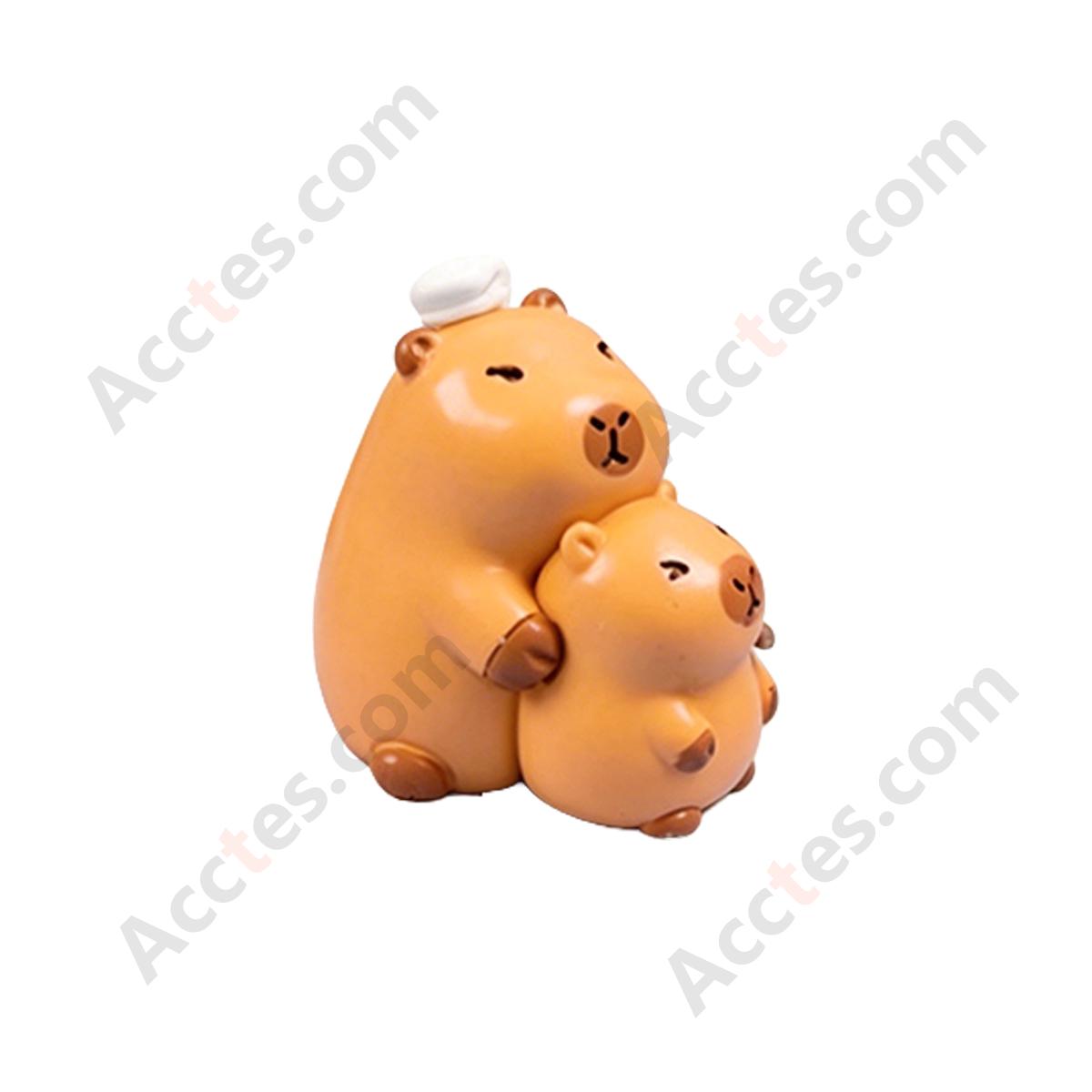 Cartoon Capybara Special Posture Car Dashboard Figurine
