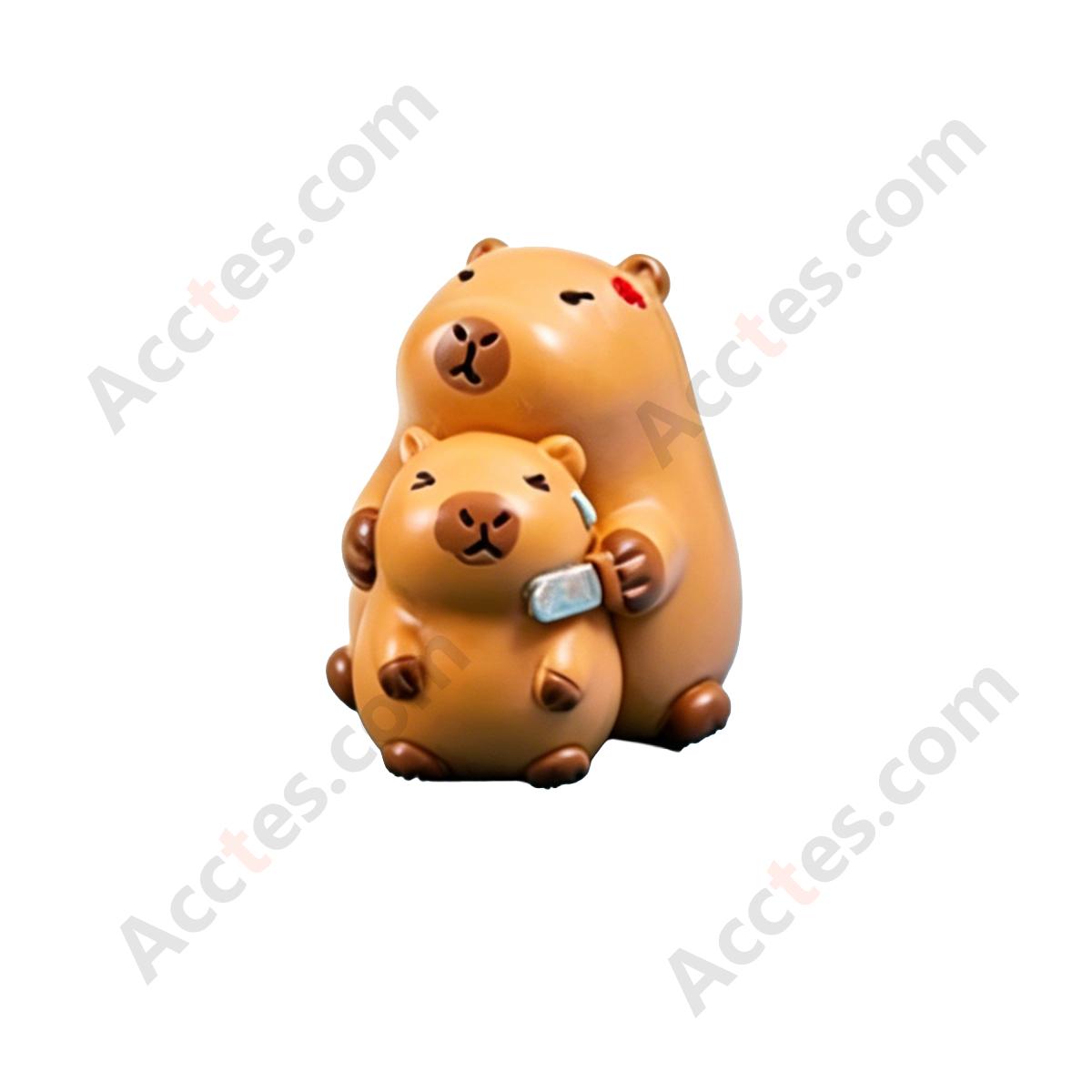 Cartoon Capybara Special Posture Car Dashboard Figurine