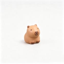 Cartoon Capybara Sitting Posture Car Dashboard Figurine