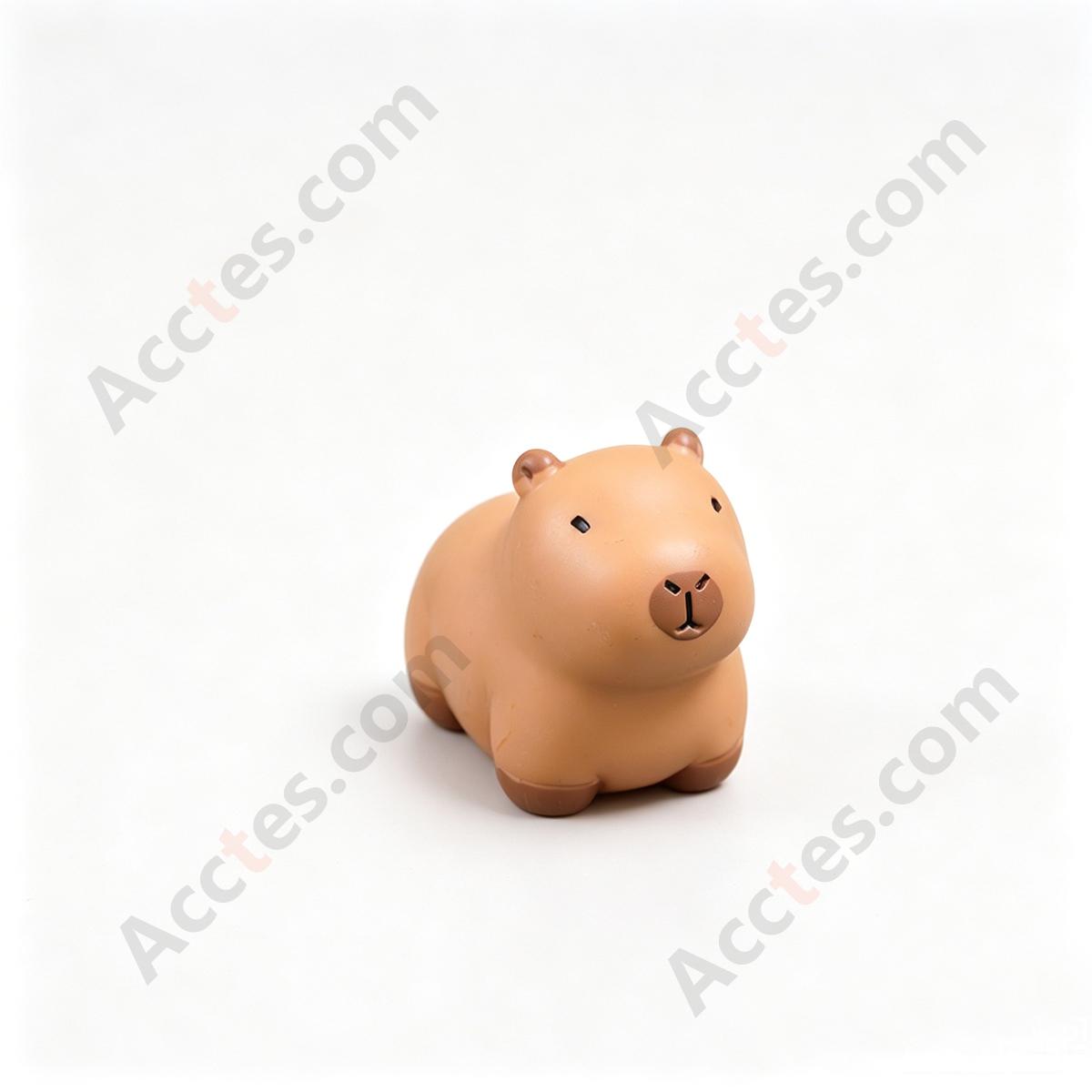 Cartoon Capybara Standing Posture Car Dashboard Figurine