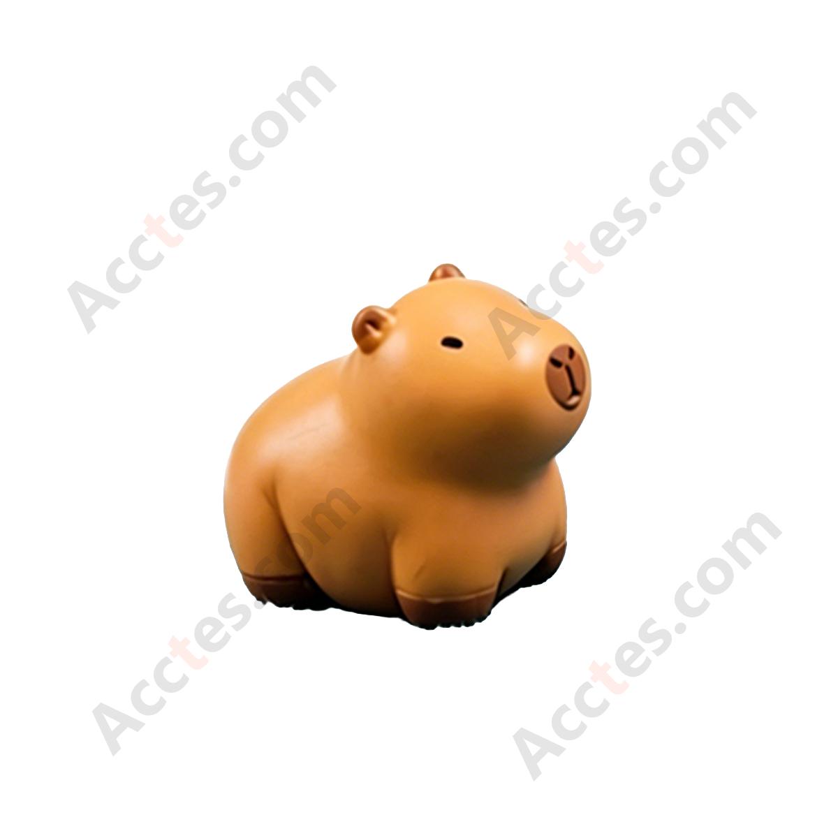 Cartoon Capybara Standing Posture Car Dashboard Figurine