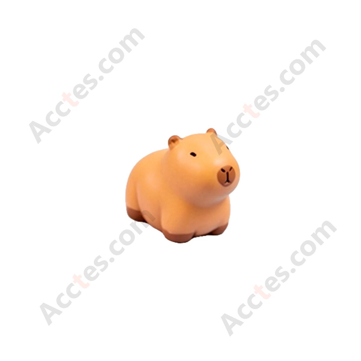 Cartoon Capybara Standing Posture Car Dashboard Figurine