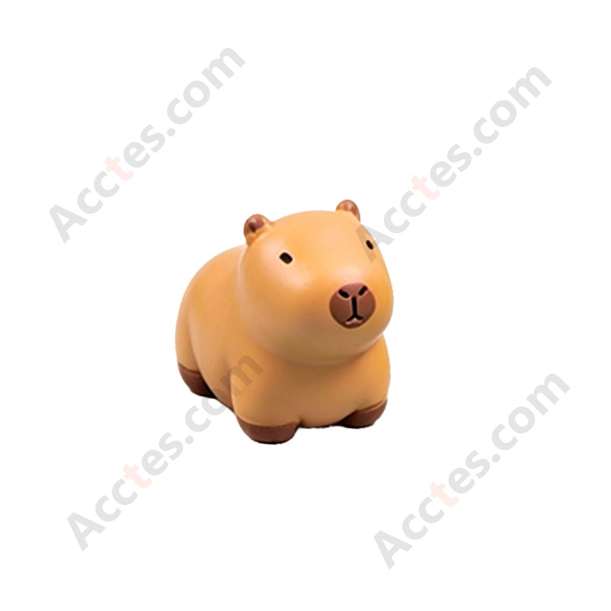 Cartoon Capybara Standing Posture Car Dashboard Figurine
