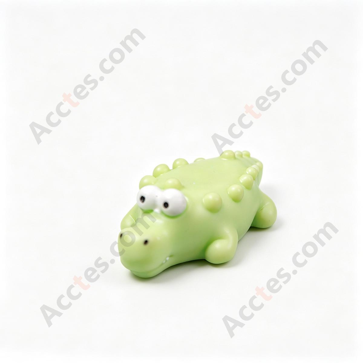 Cartoon Capybara With Crocodile Mini Figurine Set Car Dashboard Ornament